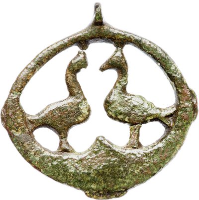 Fire steel-shaped pendant